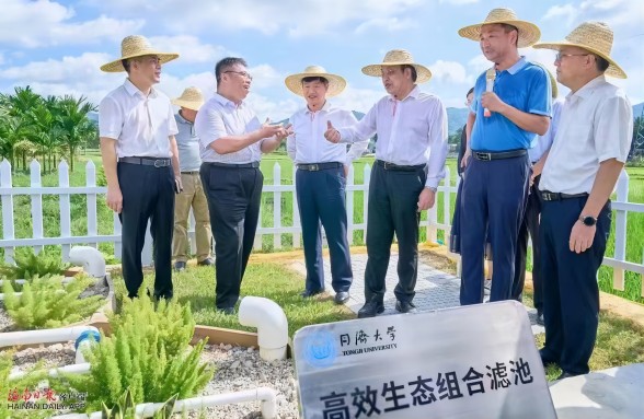 海南省委書記馮飛、省長劉小明視察三亞資源化利用試點項目